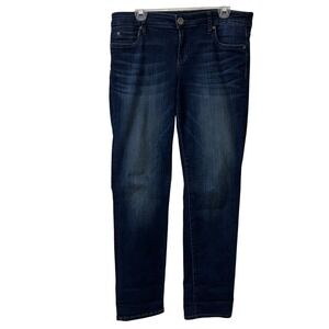 KUT from the Kloth Catherine Boyfriend‎ Jeans Dark Wash Sz 8 36" X 32"